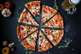 A mouth-watering pizza with melted cheese